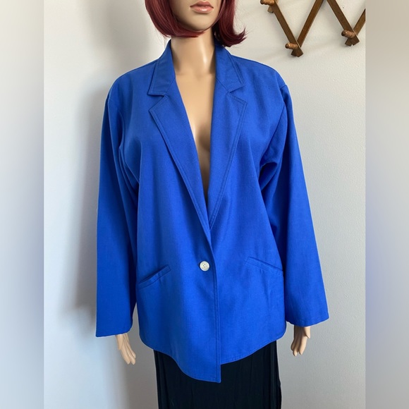 Vintage Clasile Blue Blazer - Picture 10 of 14